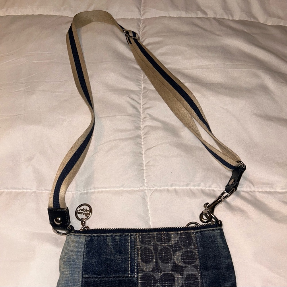 Coach Vintage Poppy Denim Patchwork Crossbody Bag - Picture 13 of 15